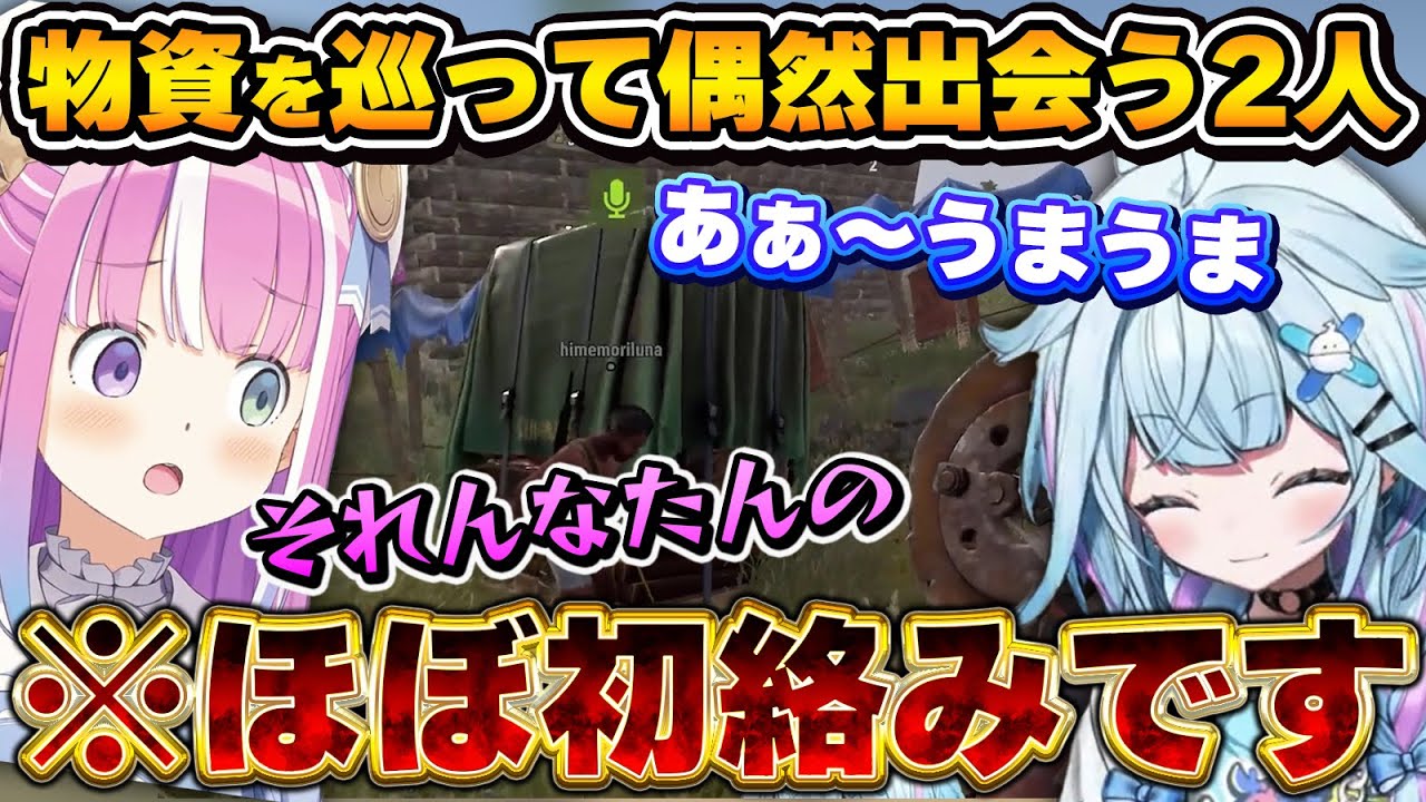 【#holoRUST】衝撃的な出会い？となってしまったすうちゃんとルーナ姫【姫森ルーナ/水宮枢/ホロライブ切り抜き】