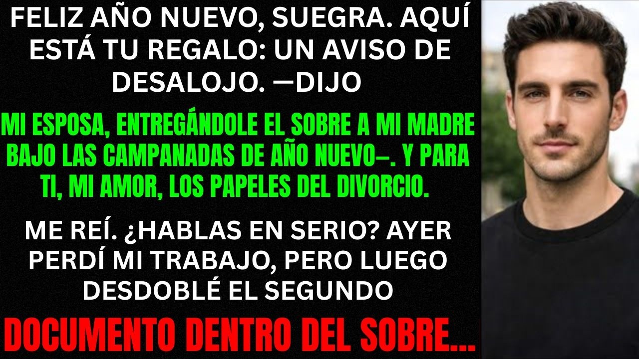 ¿Regalo de Año Nuevo? Le dio a mi mamá una orden de desalojo... y a mí los papeles del divorcio.