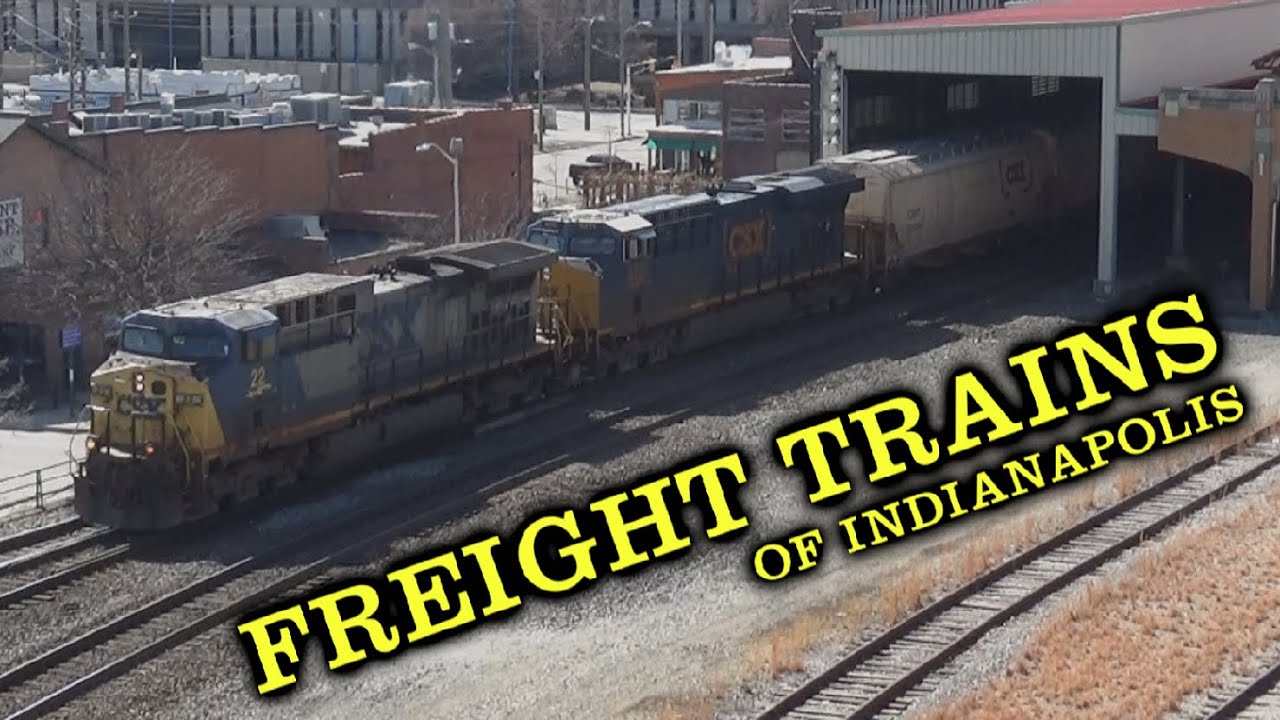 Railfanning Freight Trains in Indianapolis - 3/6/2021 [Timestamps In Desc.]