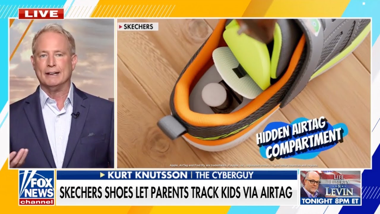 Skechers Kids shoe has hidden AirTag compartment | Kurt the CyberGuy