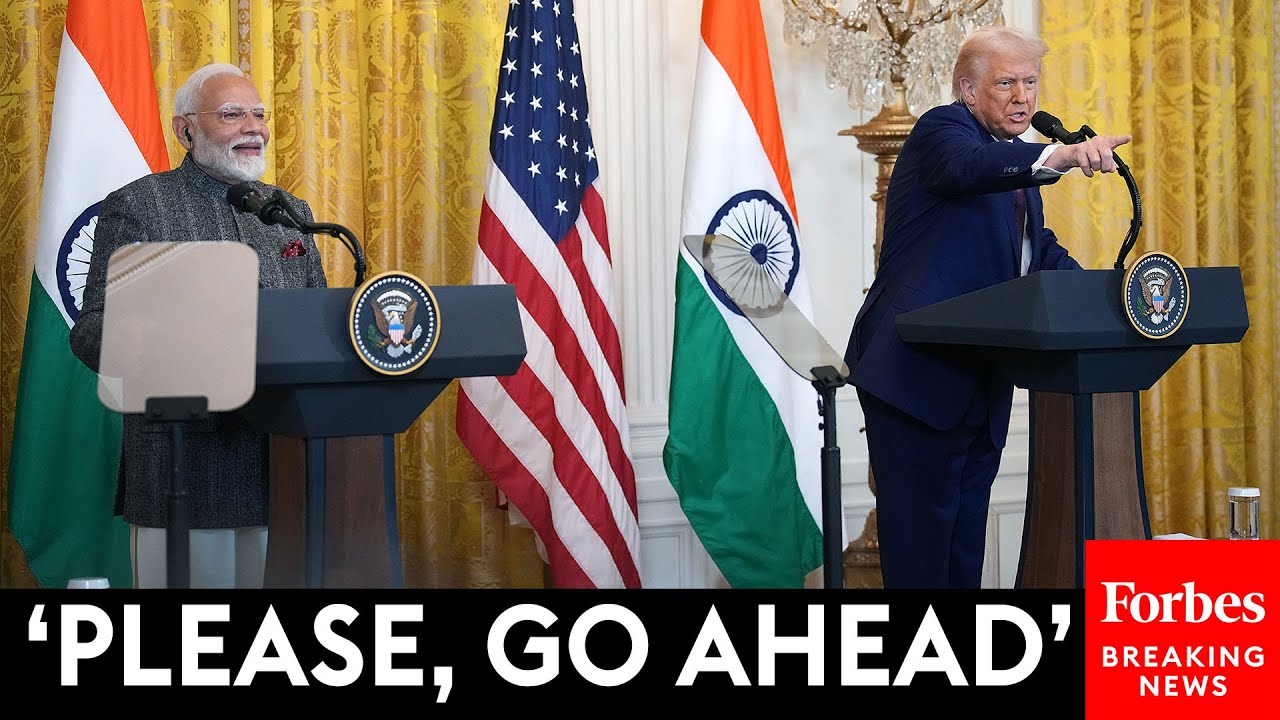 BREAKING NEWS: Trump, India's Modi Take Questions From Reporters At White House Press Briefing