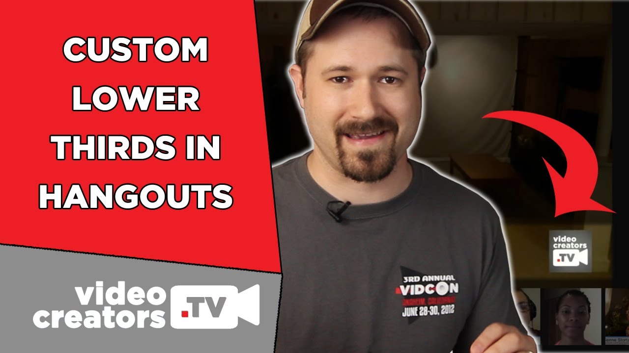 How To Add a Custom Lower Third to your Google+ Hangout