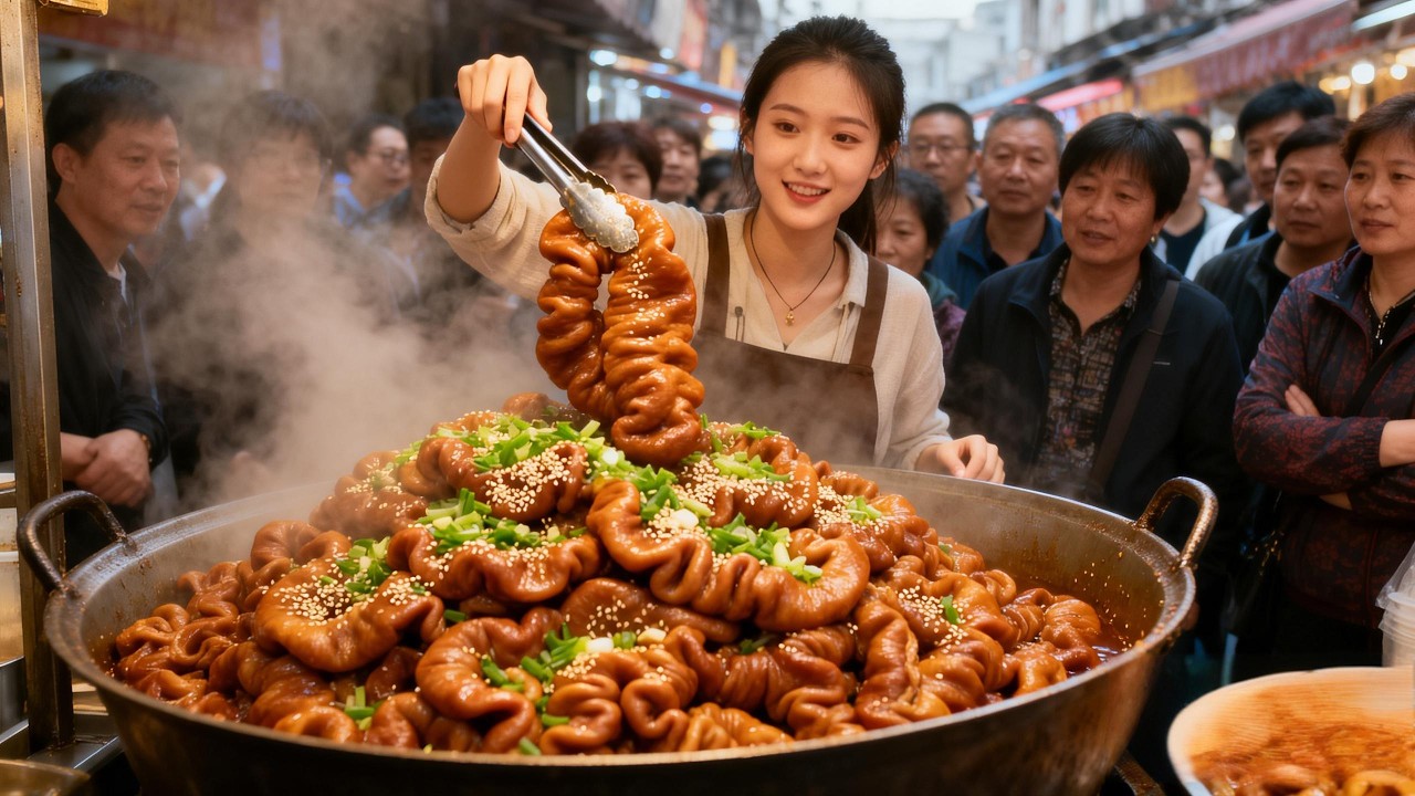 徐州90后美女60万年薪高管辞职卖肥肠，一天400斤不够卖，没出锅顾客就排成长队！【好食勇哥】