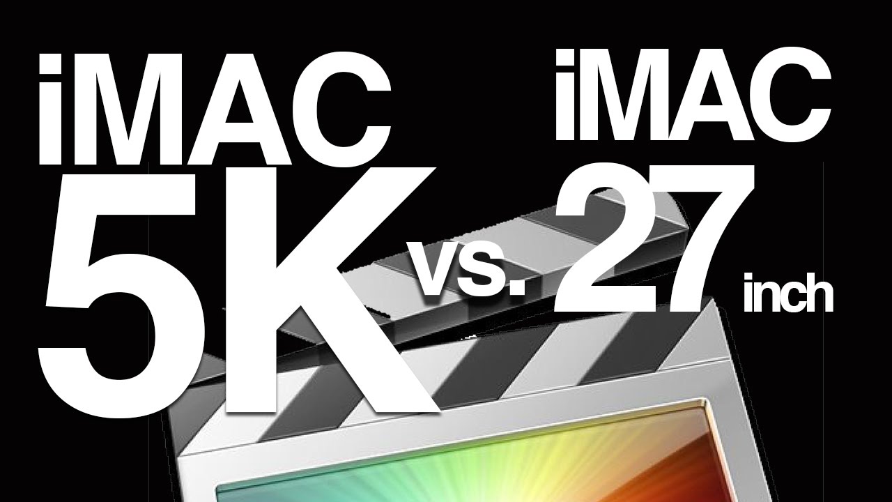iMac 5K retina display 2015 vs. iMac 27 inch - Final Cut Pro X Speed Test Sharing Export Video