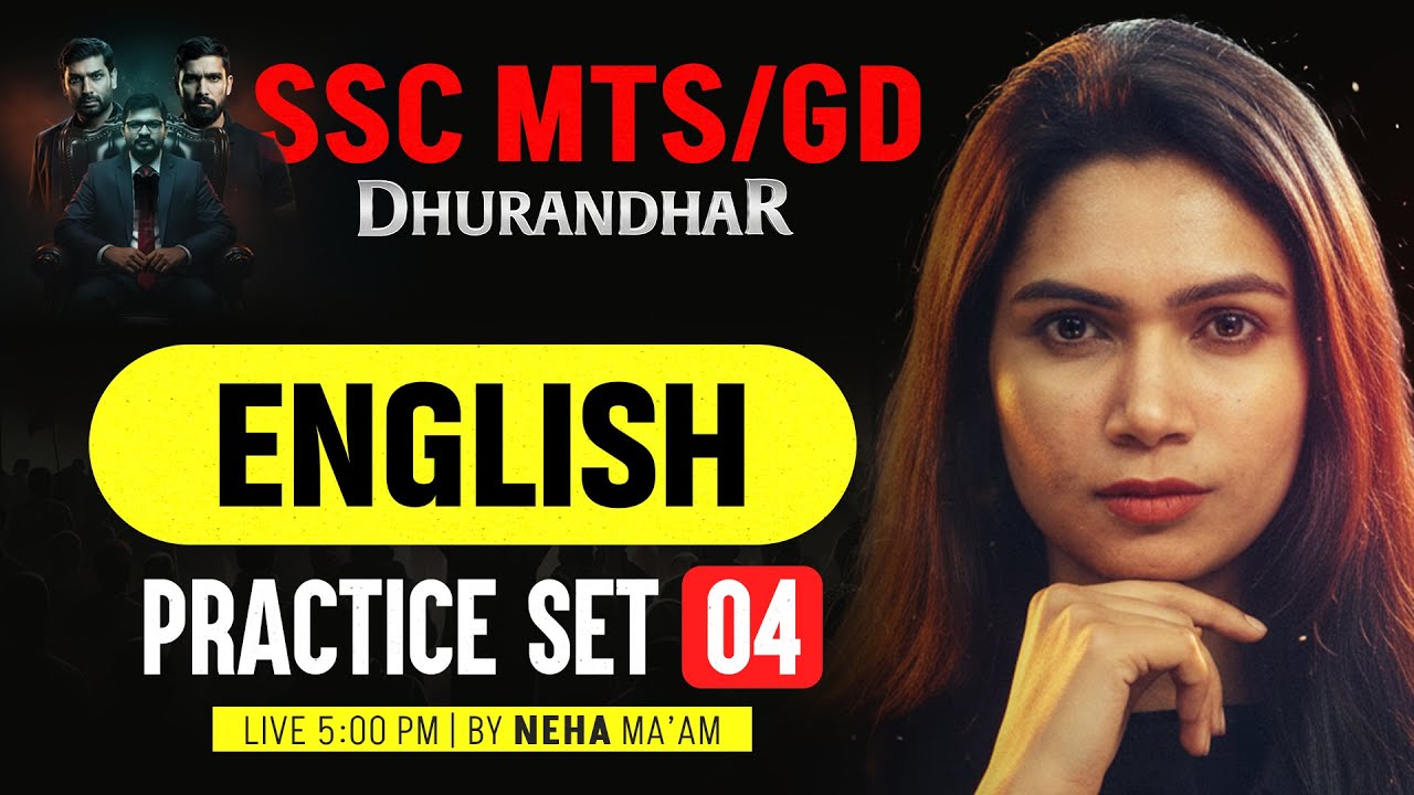 SSC GD English Practice Set | SSC GD English Classes 2026 | SSC MTS English Practice Set Neha Ma'am