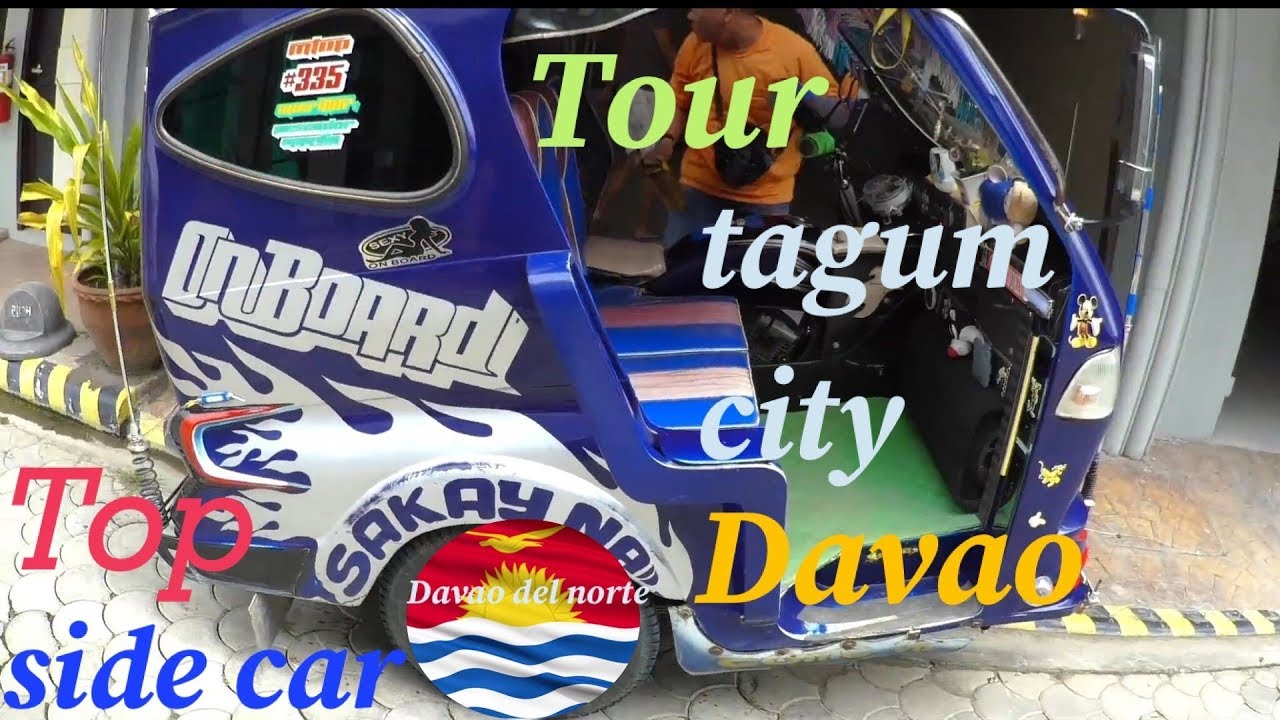 Trip on Davao Tagum city by Tricycle first time on board 🇧🇷&🇵🇭Philippines