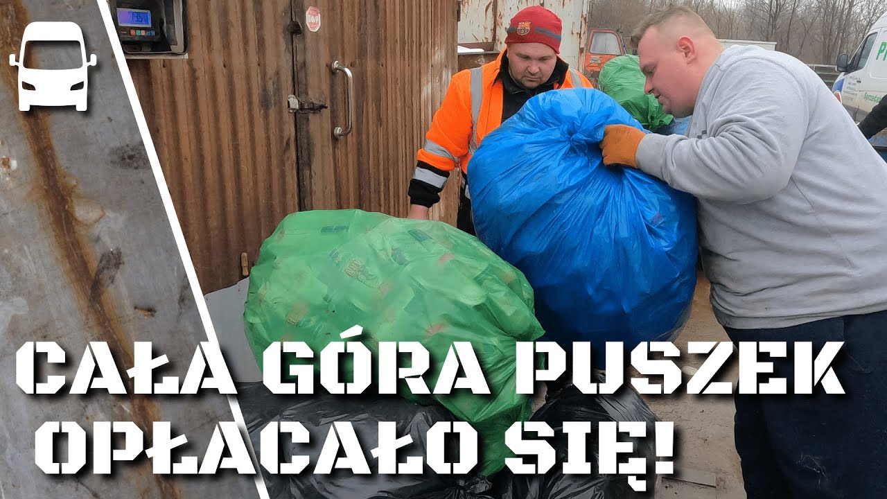 Kupiłem 30 worków puszek za stówkę... i paczkę fajek. Pożyczoną