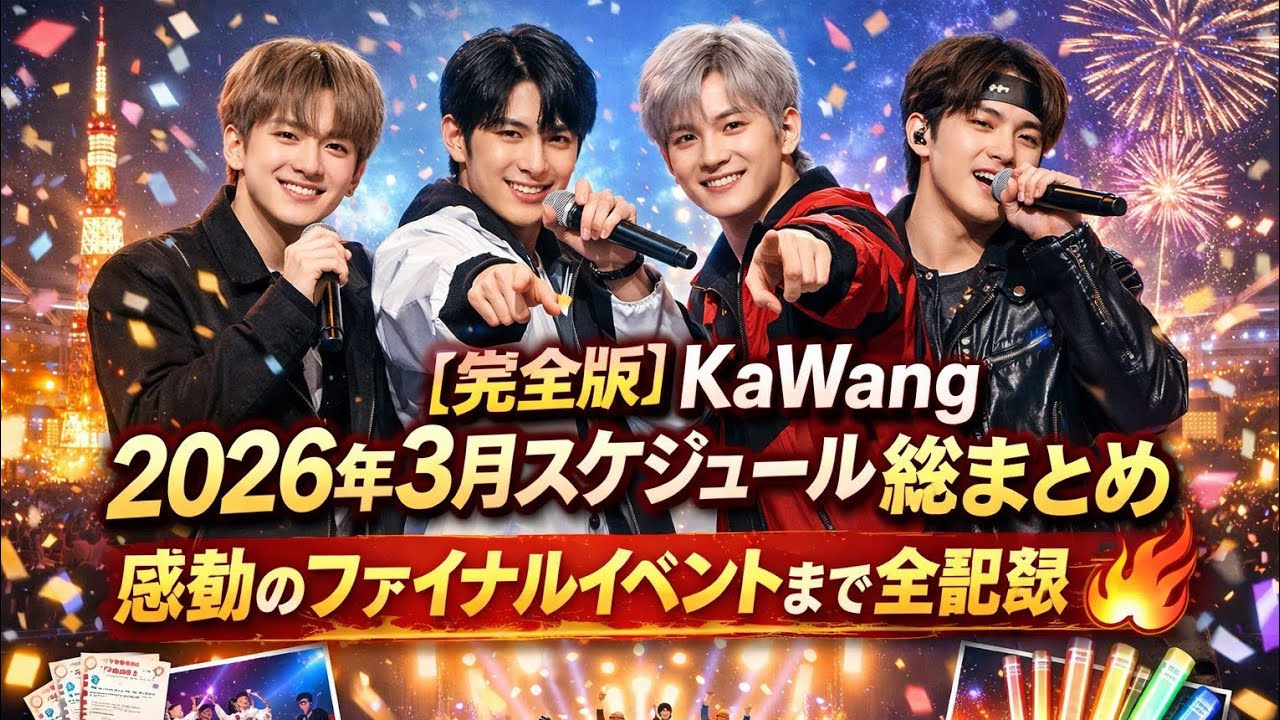 【完全版】KaWang 2026年3月スケジュール総まとめ｜感動のファイナルイベントまで全記録🔥