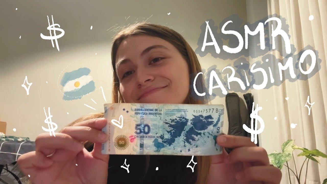 ASMR BILLETES Y MONEDAS ARGENTINAS🇦🇷💰🤑 (ramble, tapping, gripping y demás)