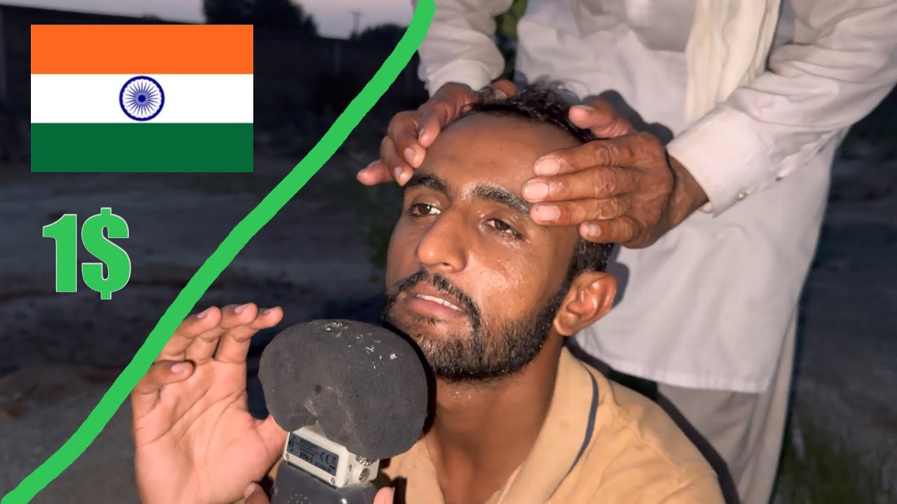1$ Indian Head Massage ASMR 🇮🇳
