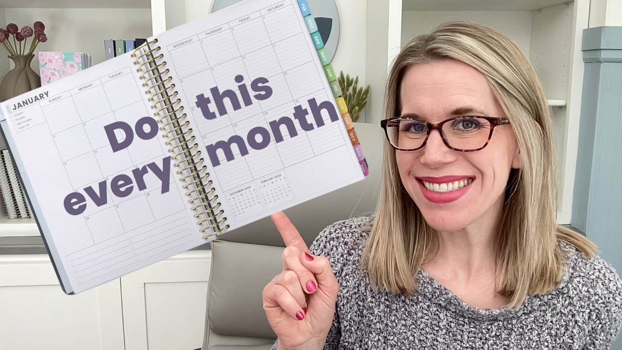 How to Plan Your Month | Easy 4-Step Routine