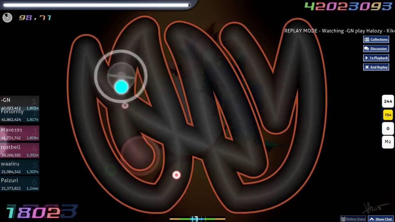 osu! - Halozy - Kikoku Doukoku Jigokuraku [Notch Hell] (qualified) nomod FC, 98,67%