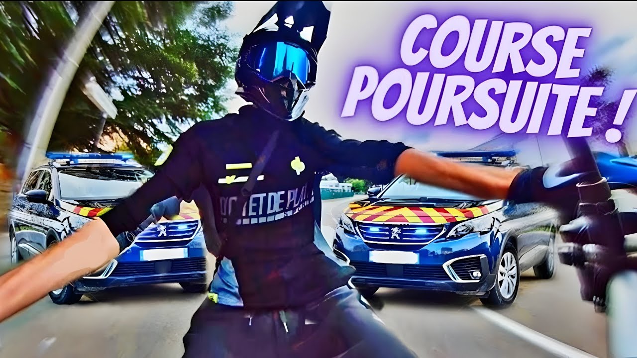 IL MET UNE TEMPÊTE À LA POLICE EN MOTO😱💨!! COURSE POURSUITE🚨🚔!!