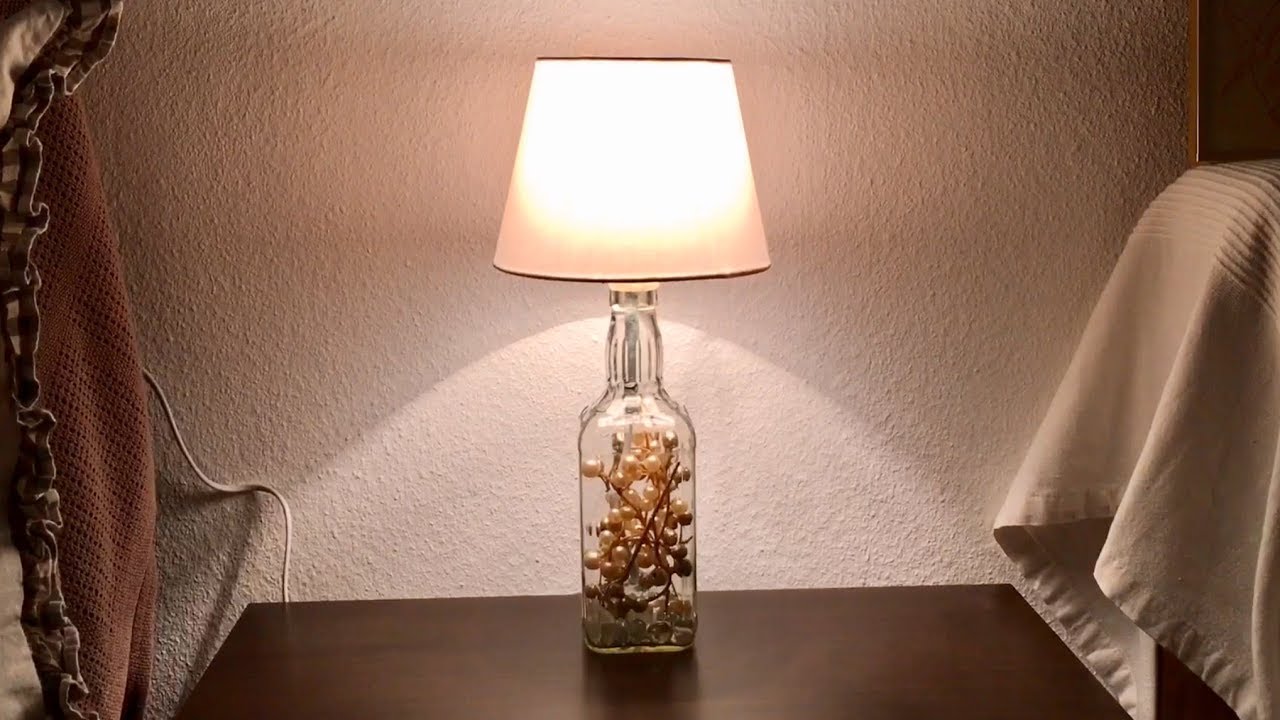 Lampe aus Flaschen bauen - Jack Daniels Flaschenlampe / DIY