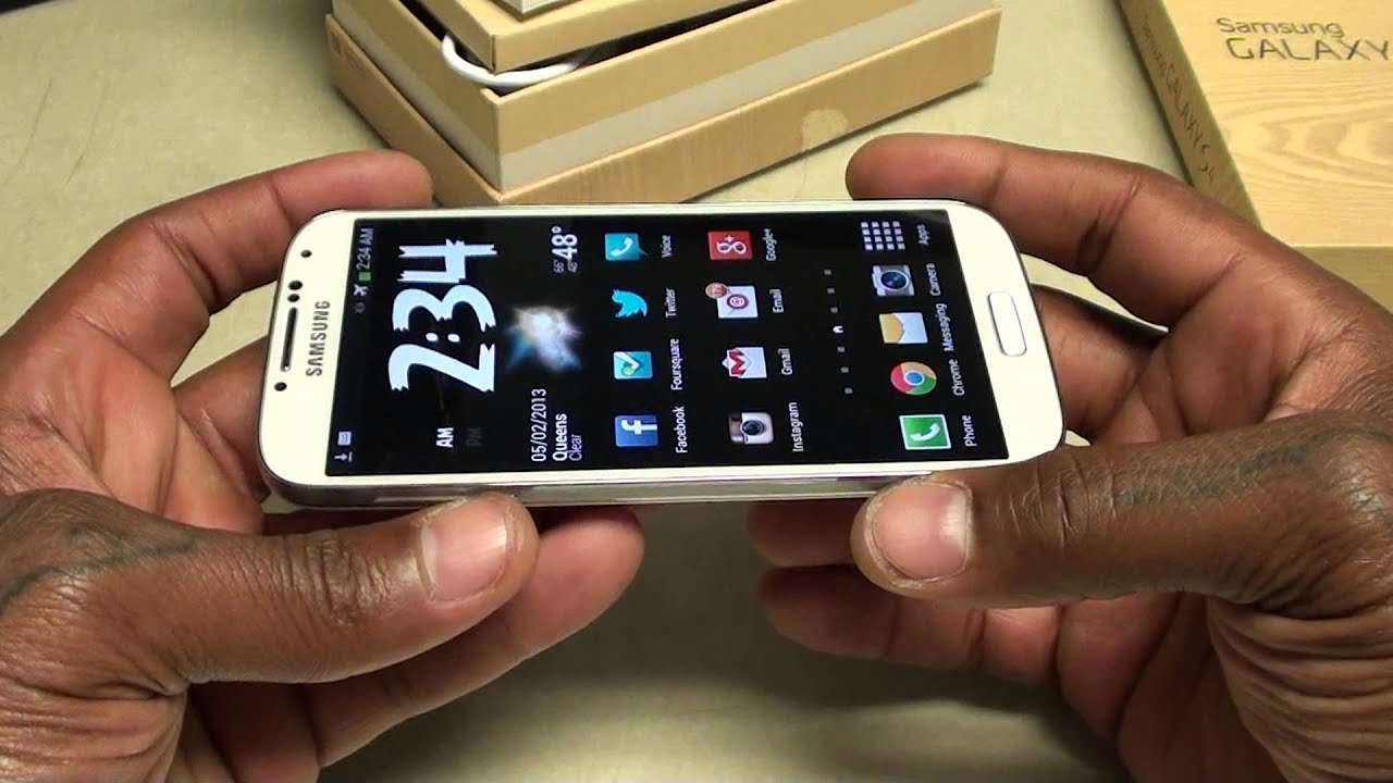 Samsung Galaxy S4 UnBoxing and First Impressions