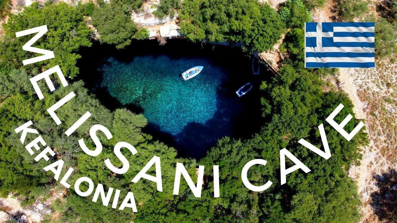 Blue Water Cave In Kefalonia Melissani Cave ⛱ GREECE🇬🇷