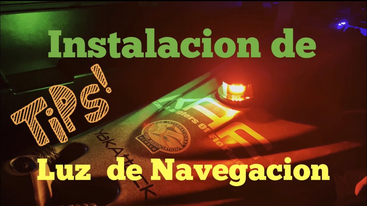 Cómo instalar Luces en tu kayak fácil, económico  y rápido.