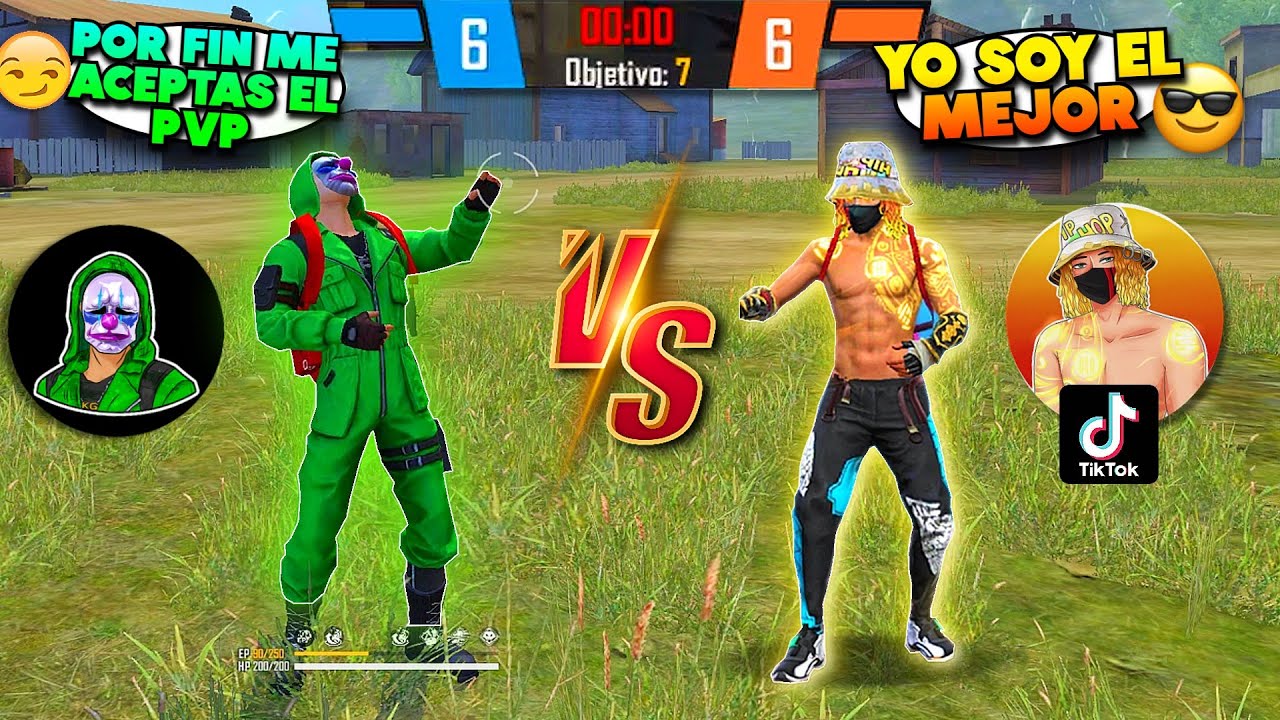 LE PIDO PVP A ESTE TIKTOKER QUE DESAFIÓ A TODOS  !!😱 FREE FIRE