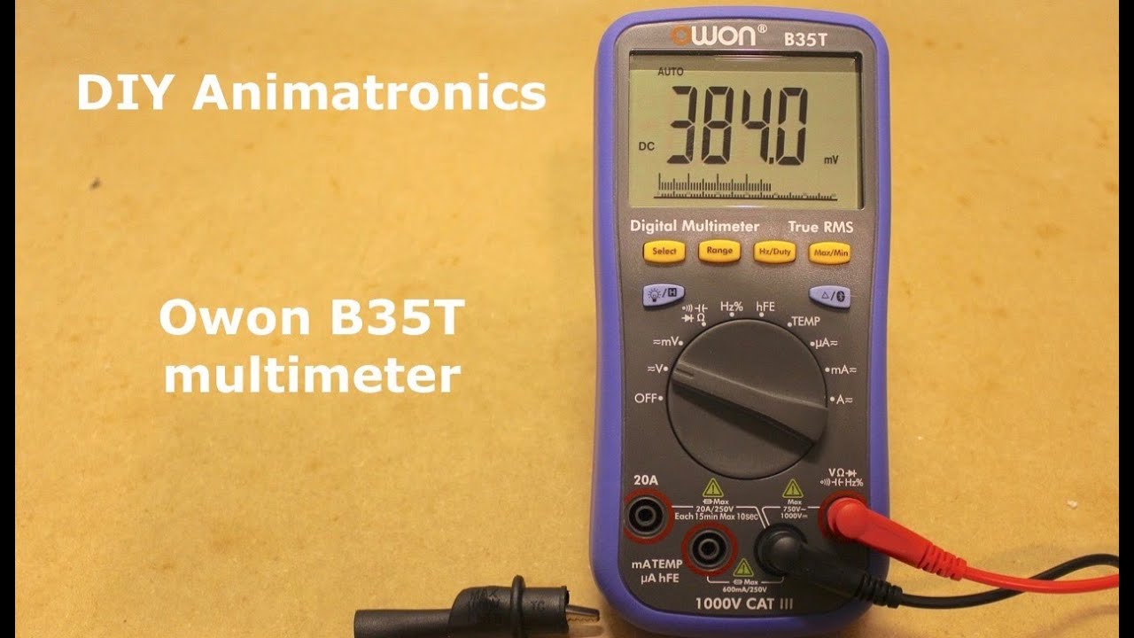 DIY Animatronics: Owon B35T multimeter review