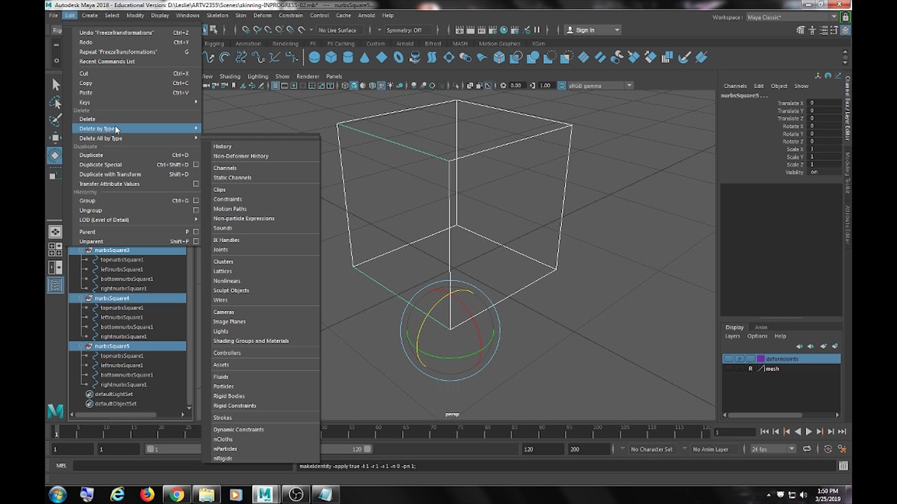 ARTV2355 HowTo: Create Controls With NURBS Curves in Maya