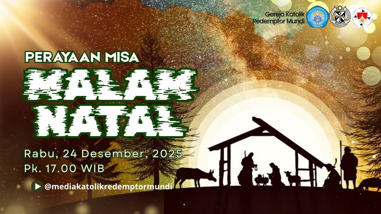 Perayaan Misa | Malam Natal | Rabu, 24 Desember 2025 | 17.00 WIB