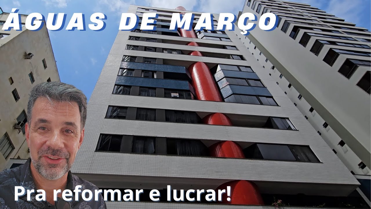 Aguas de Março, um apartamento de 3 dormitórios no centro da cidade, bom pra reformar e lucrar.