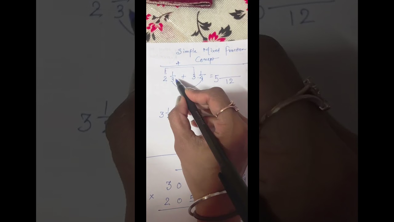 #maths  #mathematics #number  #mixedfractions #simpleconcept #fractions #harharmahadev
