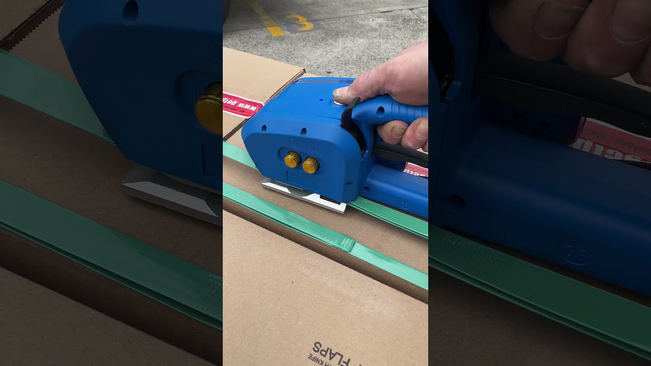 Strap Feeder and Battery Powered Strapping Tool