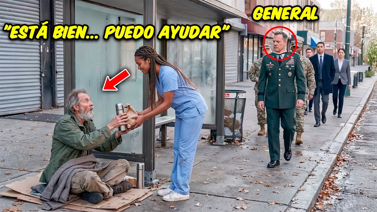 Chica Negra Llevaba Desayuno A Un Anciano, Un Día El Ejército Llegó A Su Puerta.