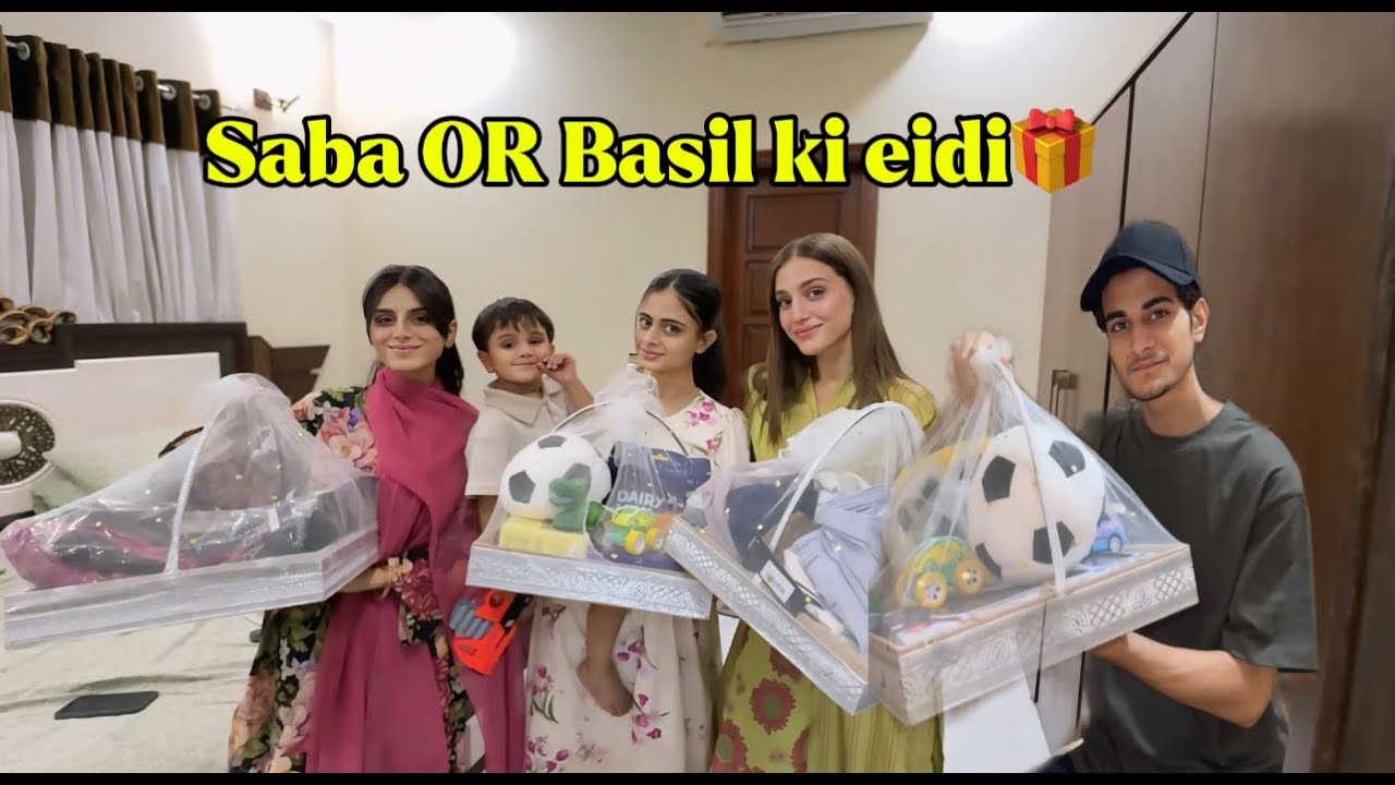 Saba Or Basil Ki Eidi Lekar gaye🛍️ || EID MUBARAK🌙❤️