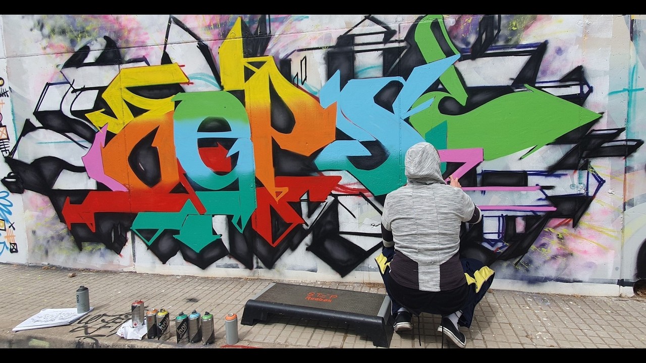 TKL 137 x INCA Graffiti Jam ''Zeps''// Mallorca (Inca-Balearic Islands) 2024 Timelapse
