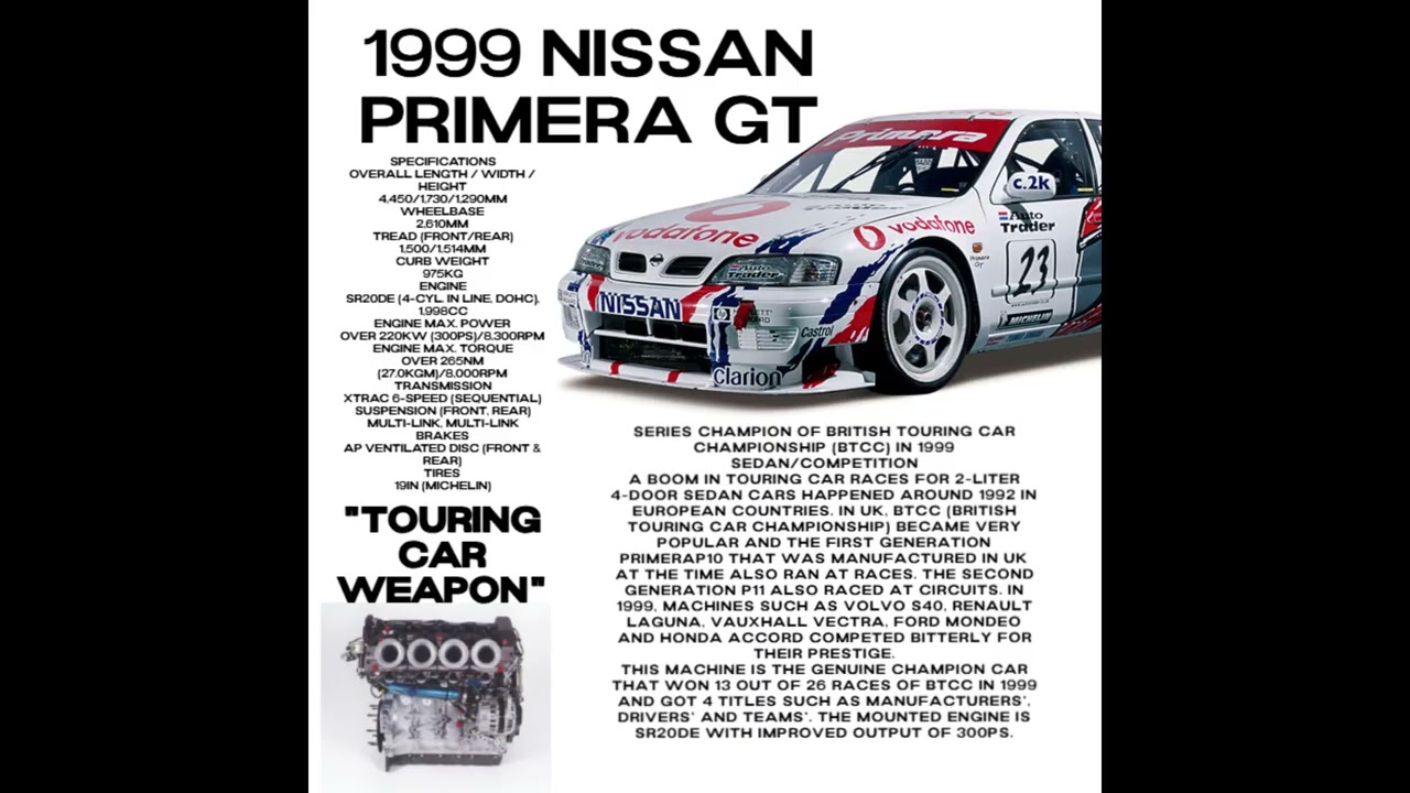 1999 NISSAN PRIMERA GT