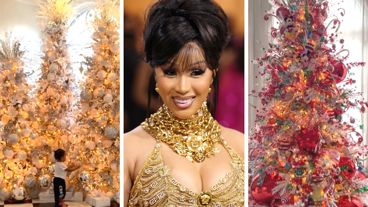 Inside Cardi B's Extravagant Christmas Decor