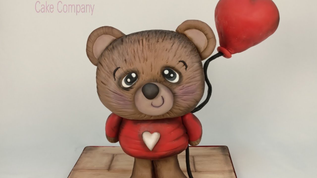 دبدوب عيد الحب. طريقة العمل بالتفصيل.Valentine's Day teddy bear cake
