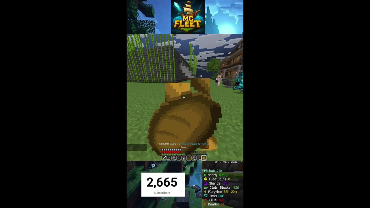 minecraft live fist time mc fleet || minecraft legend 710