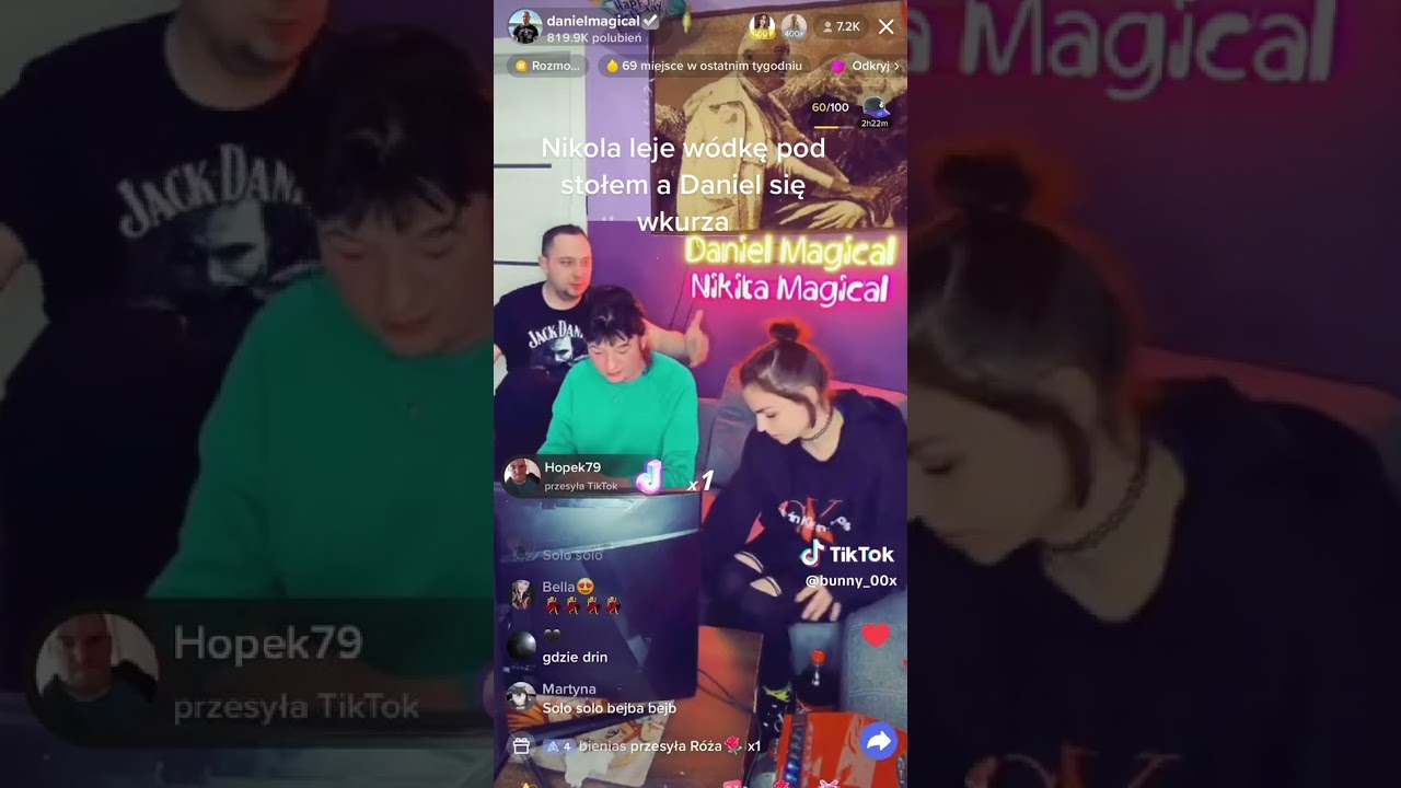 Daniel Magical Nikola leję w&oacute;dkę pod stołem