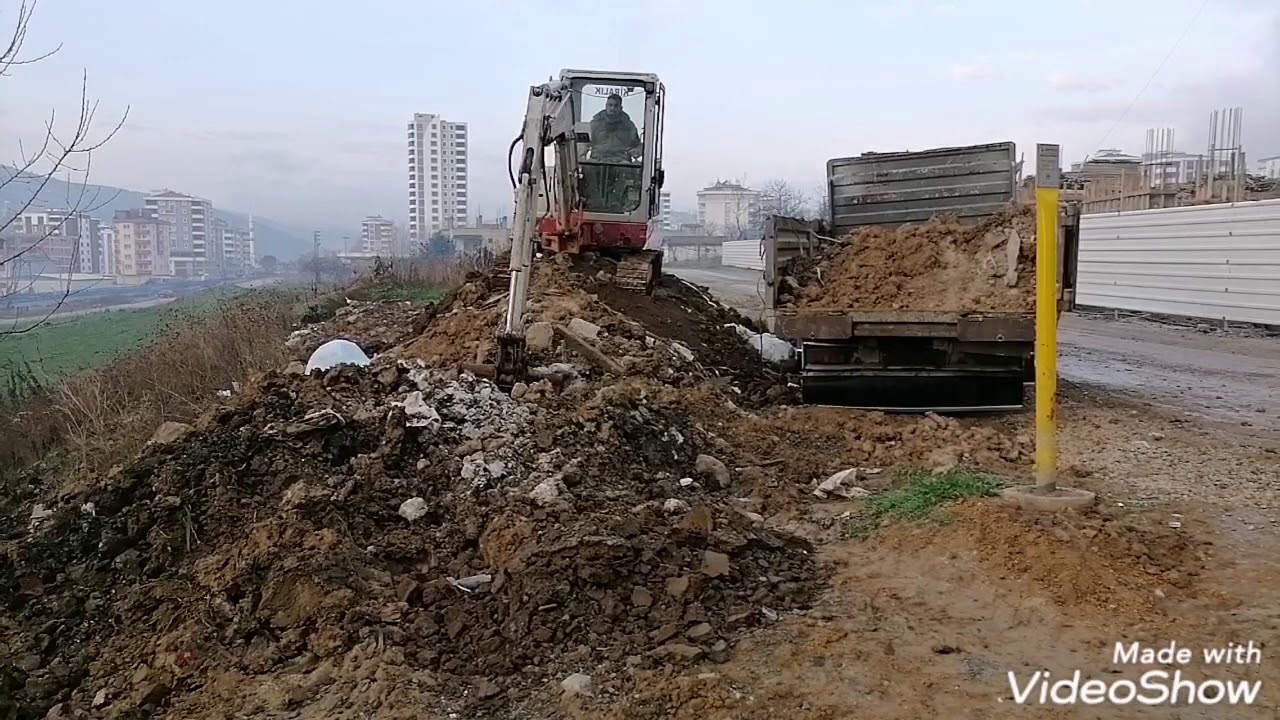2.5 Metreye nasıl çıktık? Takeuchi Tb 235 ile çalışma.
