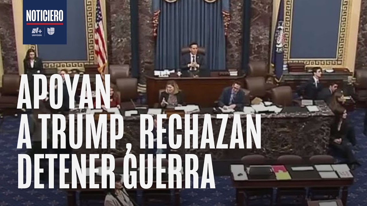 El Senado respalda las decisiones del presidente Trump y rechaza detener la guerra
