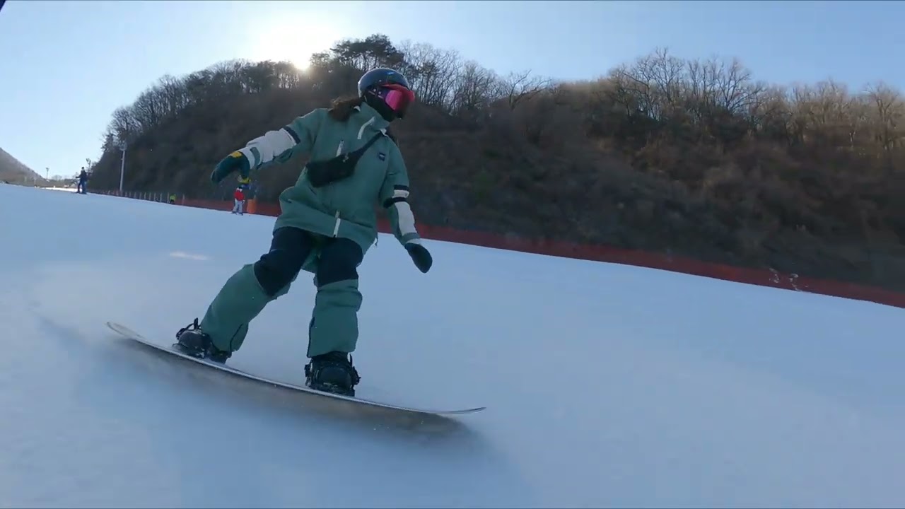 21/22 지산리조트 비온후 강설아이스 // 설렁설렁 베이직슬라이딩