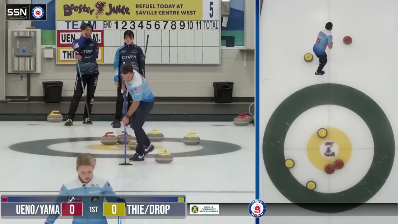 FEATURE  Ueno Yamaguchi vs  Thiesse Dropkin   Draw 6   Saville Mixed Doubles Classic 5