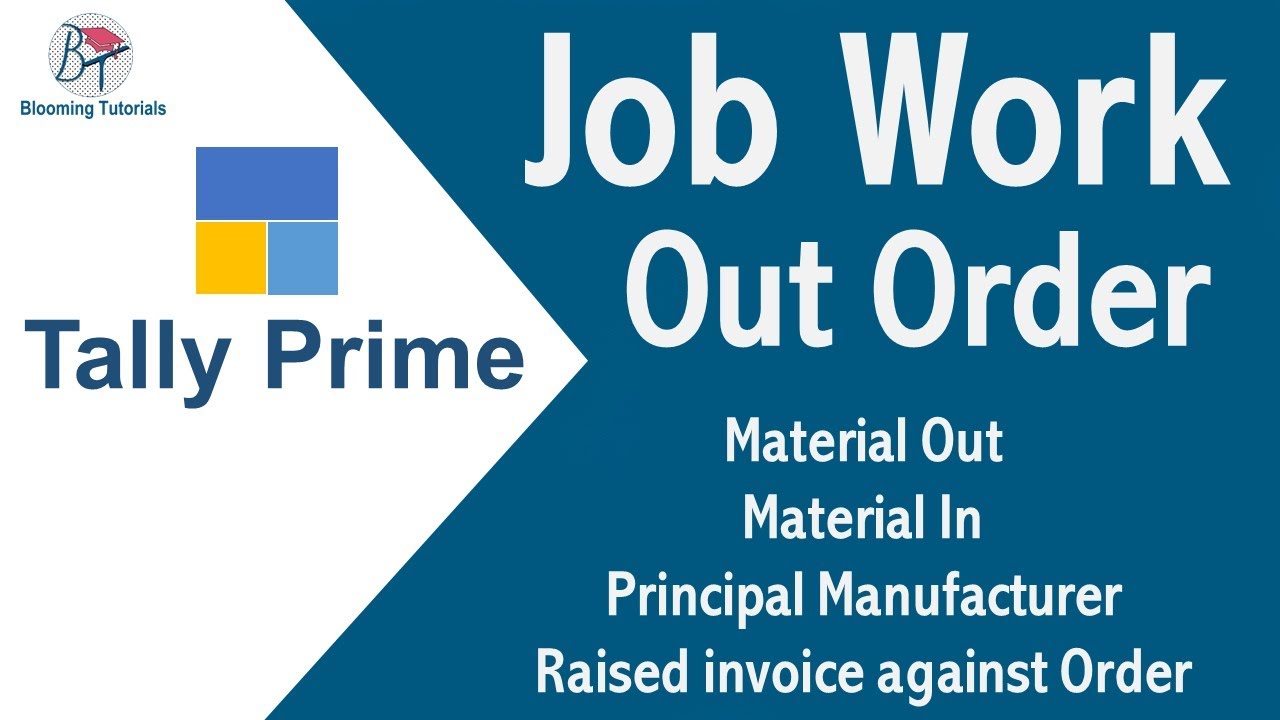 Job Work Out Order in Tally Prime Tamil | Job Work Order | Material Out | Material IN |