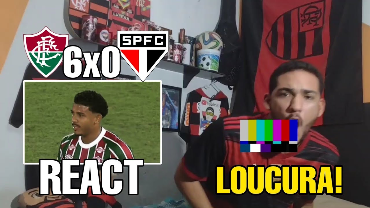 REACT FLUMINENSE 6 X 0 SÃO PAULO REAÇÕES FLAMENGUISTAS MELHORES MOMENTOS BRASILEIRÃO 2025
