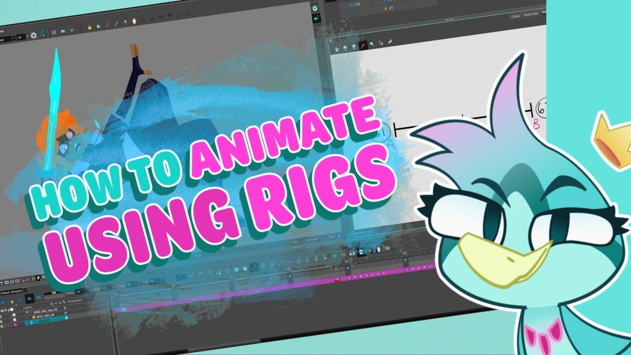 Harmony - How to do cutout/puppet/rig animation(Harmony)