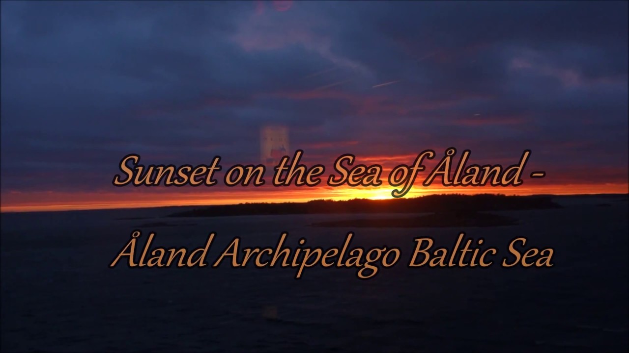 Finland &Aring;land Sea sunset