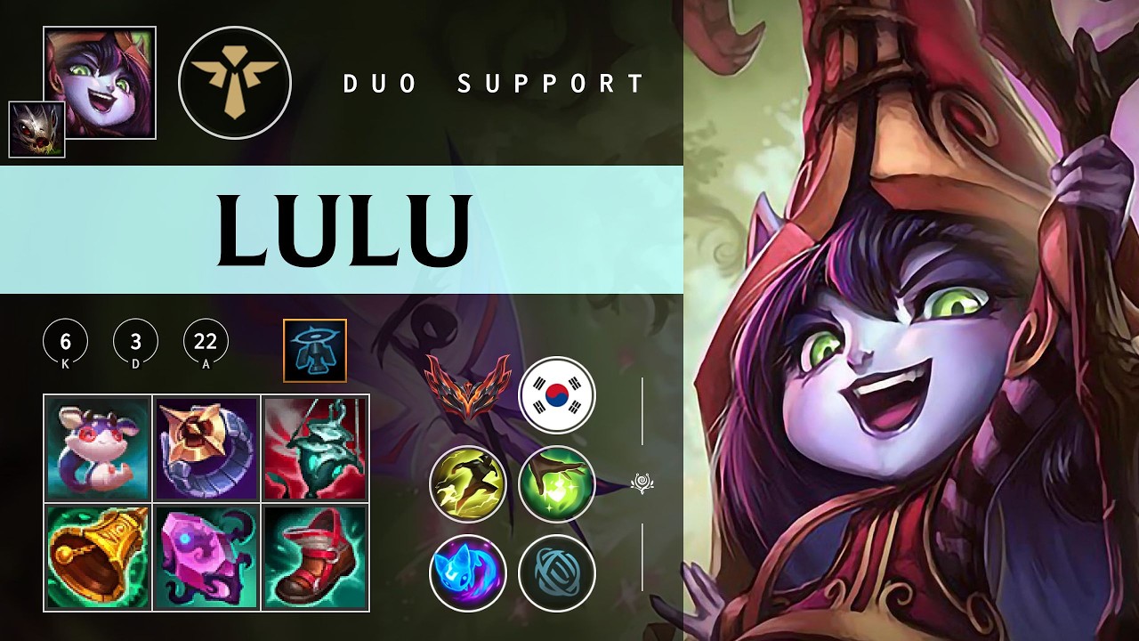 Lulu Support vs Nautilus - KR Grandmaster Patch 26.04