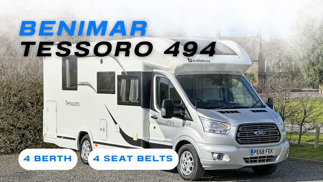 Luxurious 4 Berth Motorhome With Island Bed | 2018 Benimar Tessoro 4941