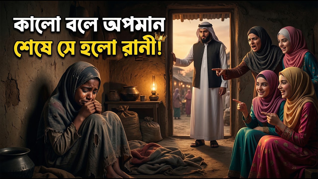 “কালো বলে অপমান .শেষে সে হলো রানী!” #islamicreminder #islamicstory  banglaemotional #shikkhoniogolpo