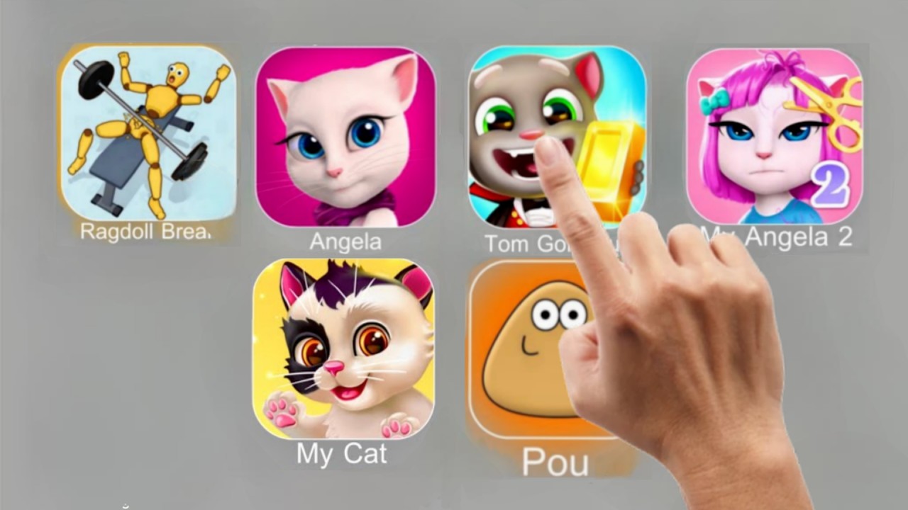 Ragdoll Break, Angela, Tom Gold Run, My Angela 2, My Cat, Pou.