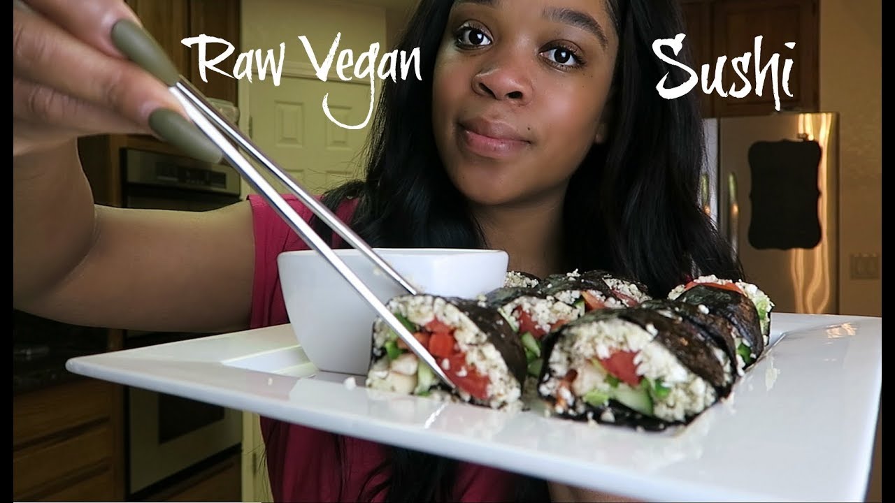 Day 18| Raw Vegan Challenge+Intermittent Fasting ( Raw Vegan Sushi) #FitFebruary #Weightlossjourney