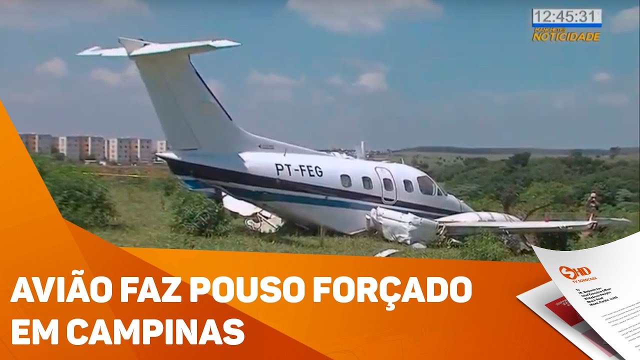 Avião faz pouso forçado em Campinas - TV SOROCABA/SBT